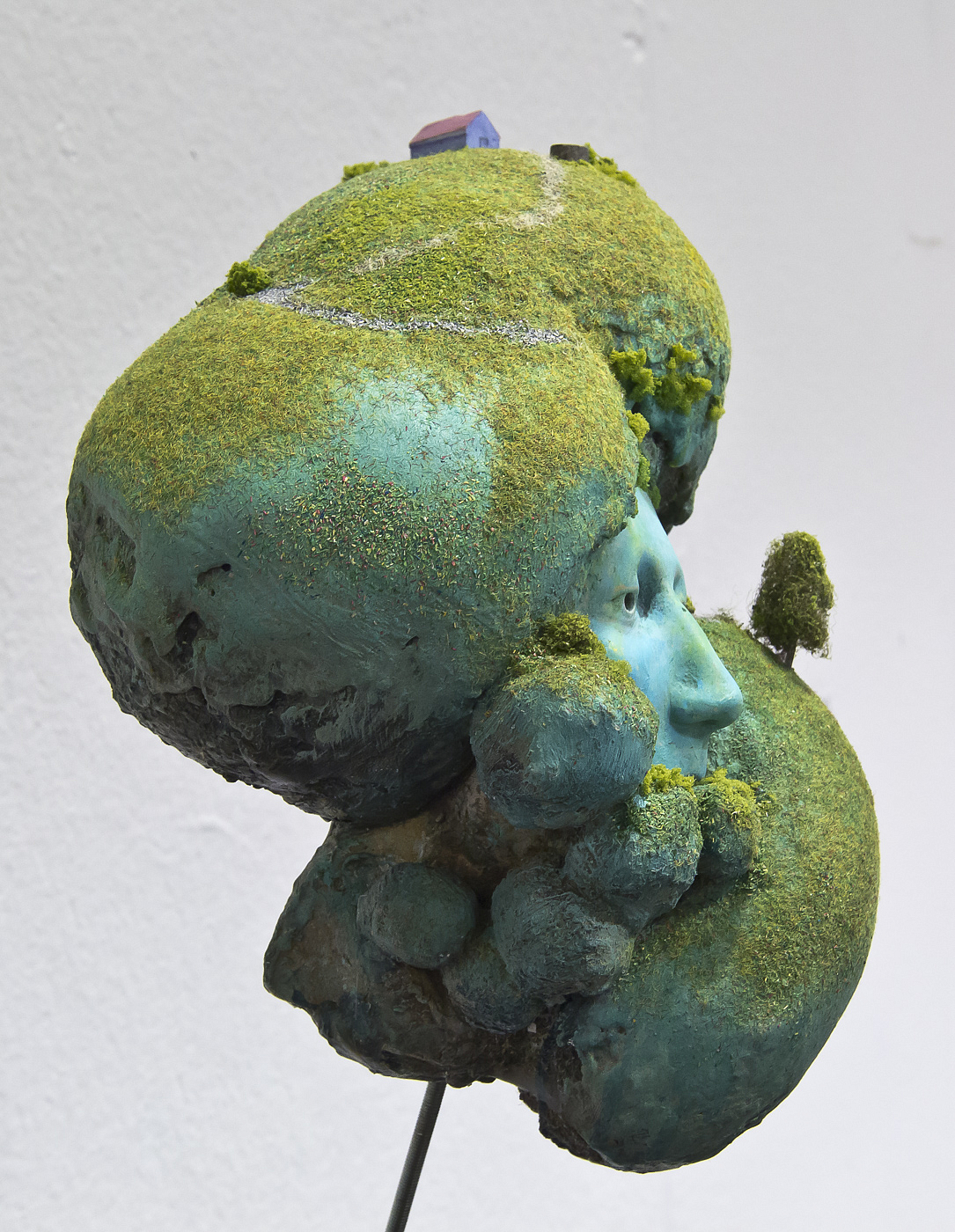 "Green man dwelling", plaster and various materials 2013 © Kenneth Pils