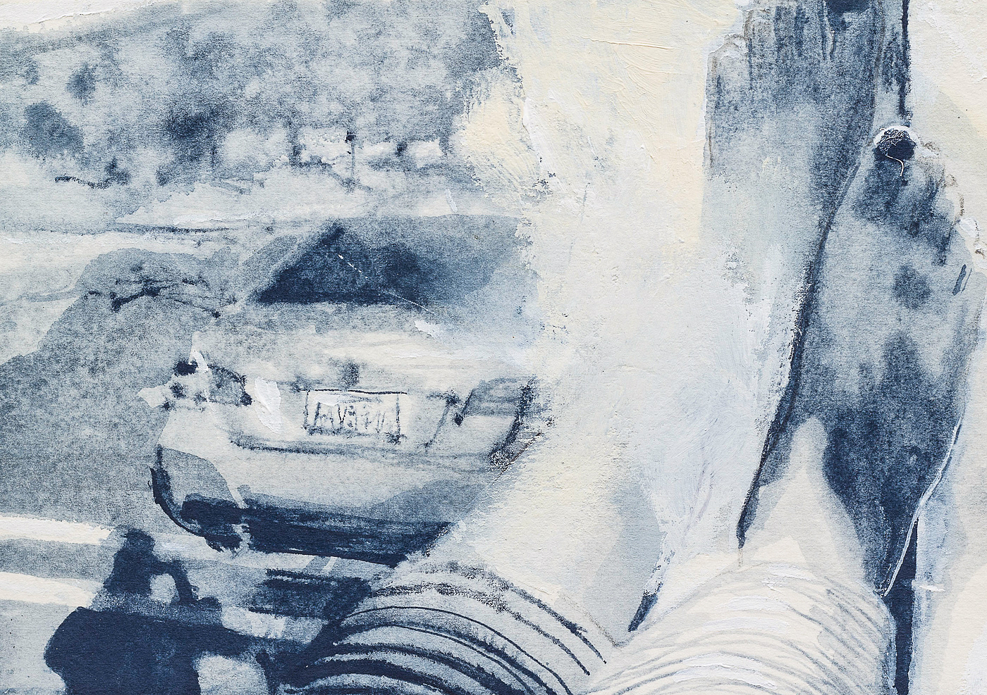 Reception of Perception (2015-02-10), from the series diaries 21x15cm, aquarelle on paper 