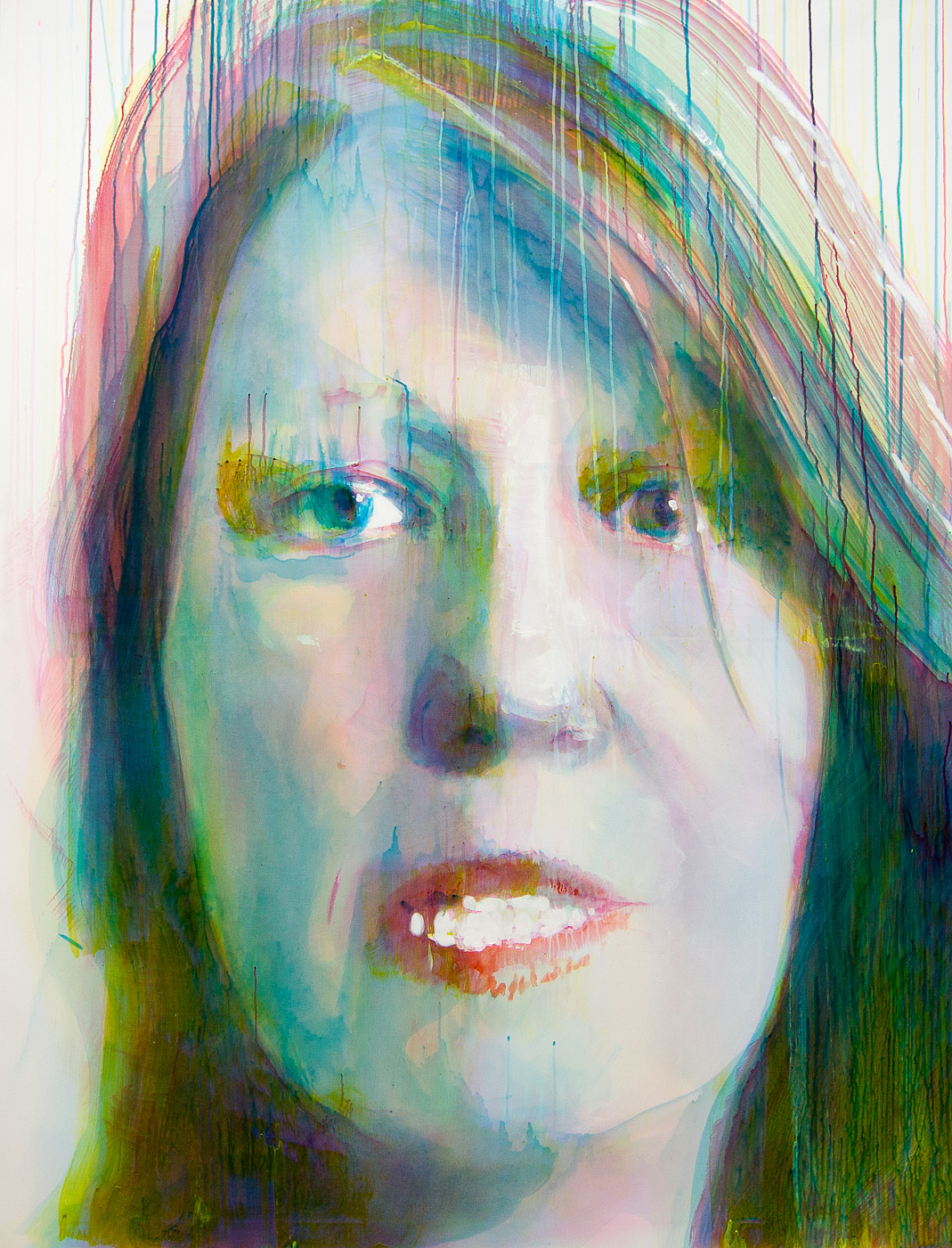 "Character 1" detail, 160 x 200 cm, Acrylic on canvas, Studio 44© 2010 Kenneth Pils