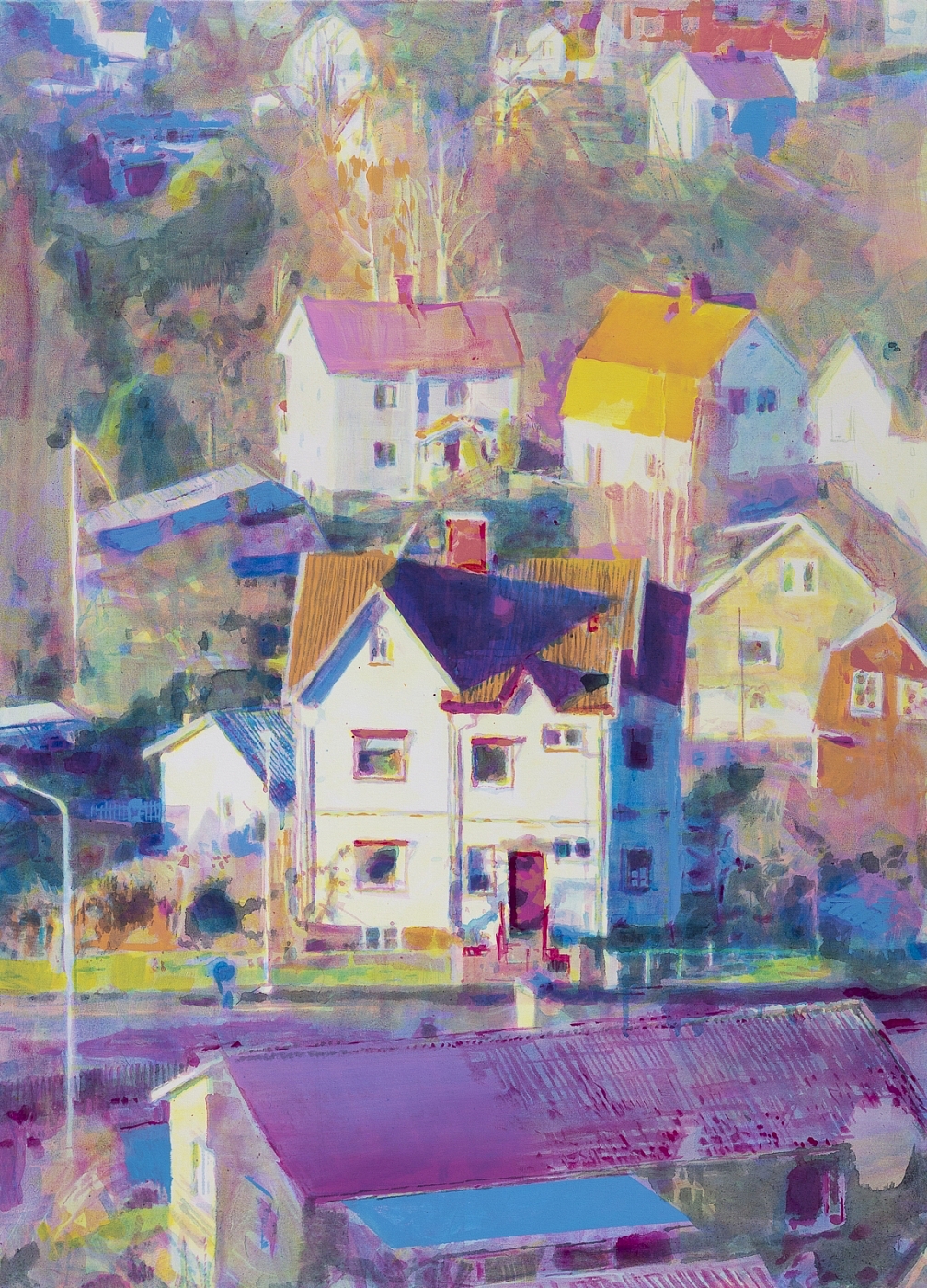 Huskvarna (Tenhultsvägen) Acrylic on canvas 80x110cm