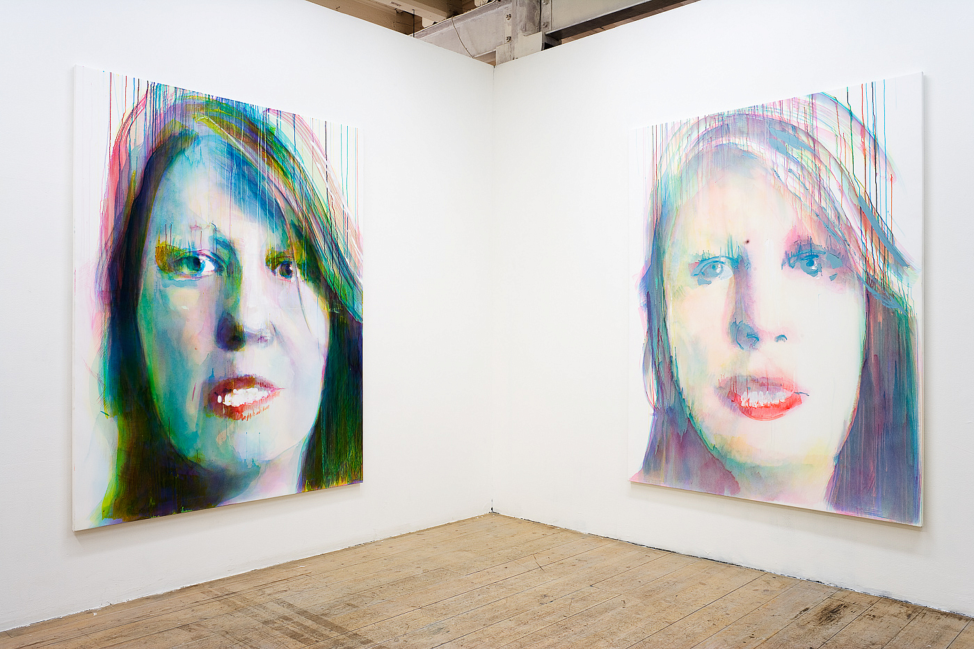 "Character 1 & 2", 160 x 200 cm, Acrylic on canvas, Studio 44© 2010 Kenneth Pils