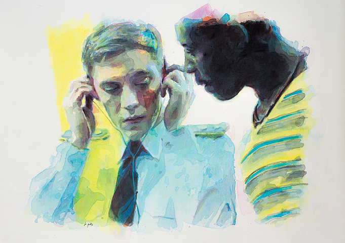 “Boundless Security” 77x60cm, acrylic painting on 