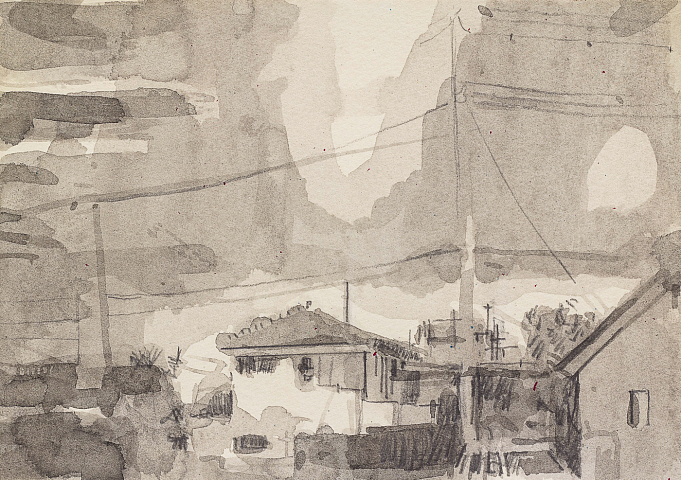 2015-04-10, from the series diaries 21x15cm, aquarelle on paper