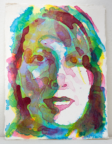  "Character", Acrylic on 600 gr aquarelle paper, 19 x 14 cm, Studio 44 © 2010 Kenneth Pils