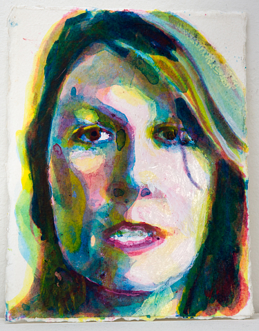  "Character", Acrylic on 600 gr aquarelle paper, 19 x 14 cm, Studio 44 © 2010 Kenneth Pils