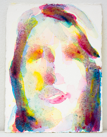  "Character", Acrylic on 600 gr aquarelle paper, 19 x 14 cm, Studio 44 © 2010 Kenneth Pils