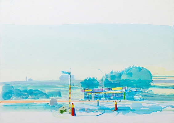 "Traveller", 70 x 50 cm, acrylic on canvas. 