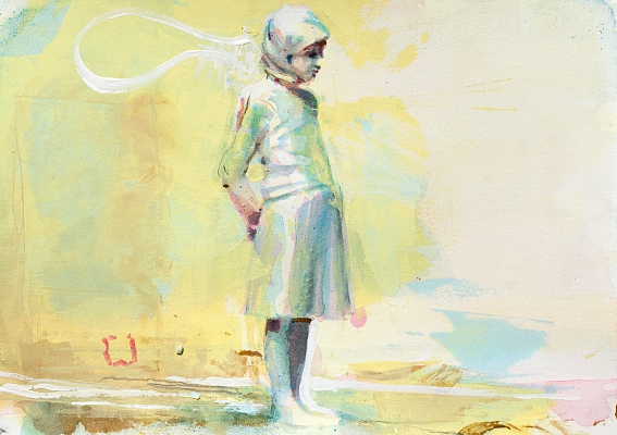 “Slow Down” // from the series “diaries” 21x15cm, aquarelle & acrylic painting on paper