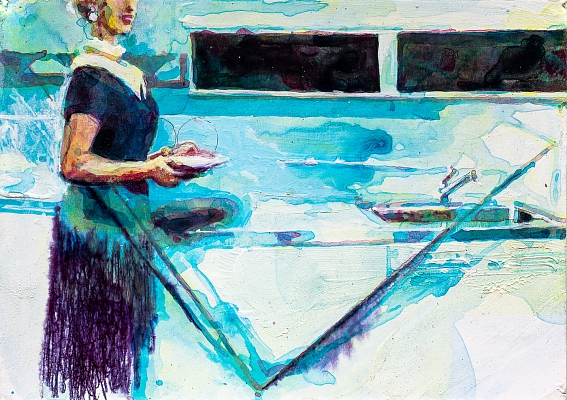 diaries 2016-08-23, painting, Kenneth Pils