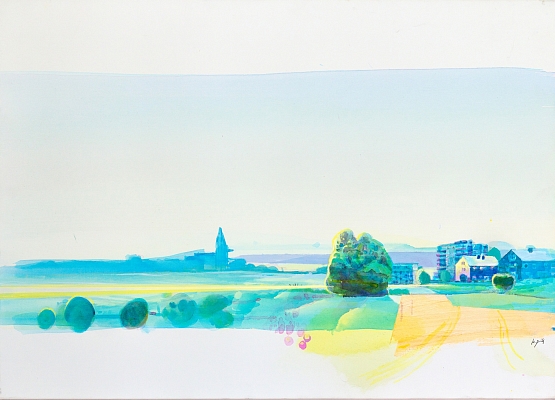 Huskvarna (Tormenåsgatan), Acrylic on canvas