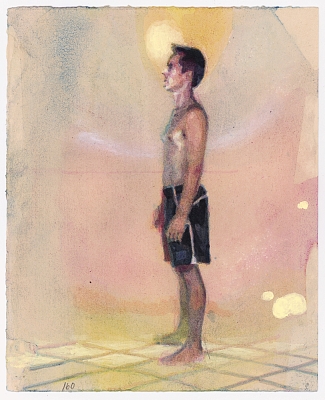 The Most Trusted Place 2021, acrylic and watercolor on paper, 17 × 21 cm. ©Kenneth Pils