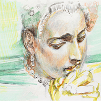 Prayer For The Remembrance Of Utopia , 21x15cm, pen on paper