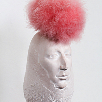 From the series 'State of Mind', plaster and swan's-down 