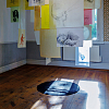 "Liminal-diff", drawing installation, Exhibition view" Slipvillan, Stockholm, Kenneth Pils