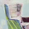 Armchair (day 255), 17x 21 cm, acrylic & watercolor on paper.